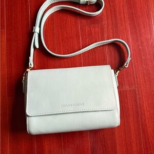 Portland, leather goods, Metro Crossbody in the color mint